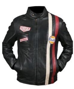 Le Mans Steve McQueen Leather Jacket Black