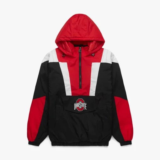 Blackout Ohio State Buckeyes Pullover Hooded Jacket
