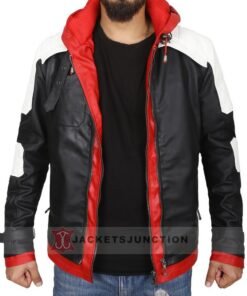 BATMAN ARKHAM KNIGHT JASON TODD LEATHER JACKET RED HOOD