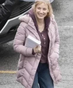 THE GOOD NURSE 2022 JESSICA CHASTAIN PUFFER JACKET
