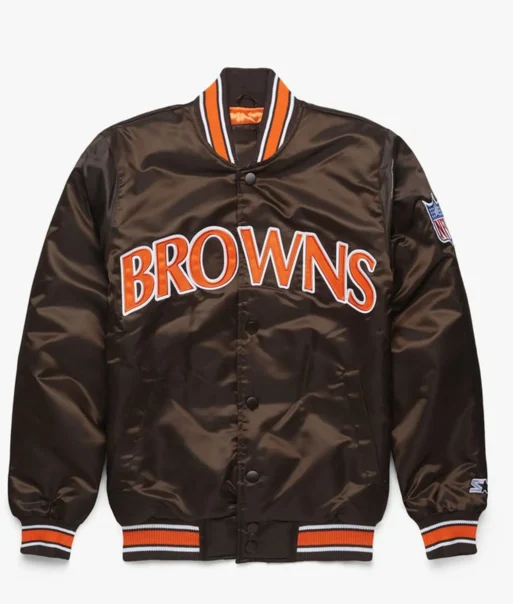 Starter Browns Bomber Jacket - Image 3