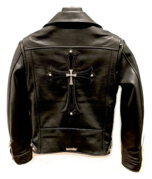 Chrome Hearts Black Leather Jacket - Image 2