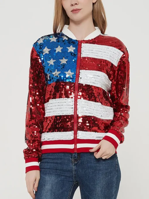 PROUD AMERICAN SEQUIN JACKET - Image 3