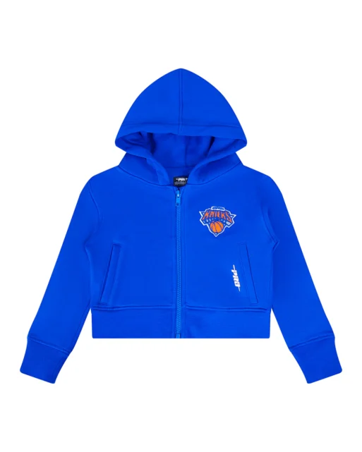 NBA NEW YORK KNICKS CLASSIC TODDLER GIRLS FLEECE FULL ZIP HOODIE