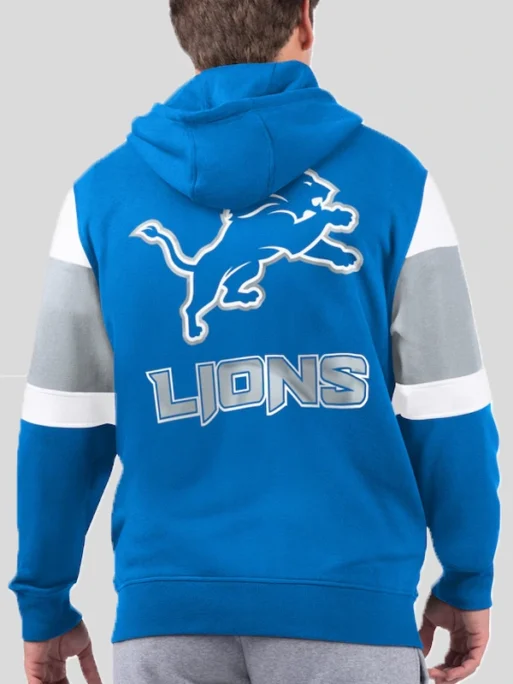 STARTER BLUE DETROIT LIONS EXTREME FULL-ZIP HOODIE - Image 2