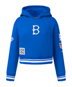 BROOKLYN DODGERS RETRO CLASSIC BIG GIRLS RIB FLC PO HOODIE