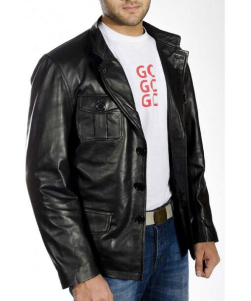 Lindsey Adams Buckingham Signer Leather Jacket