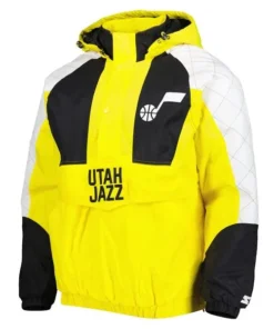 Body Check Utah Jazz Half-Zip Hoodie Jacket