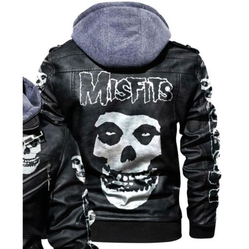 Men's Misfits Bomber Leather Jacket